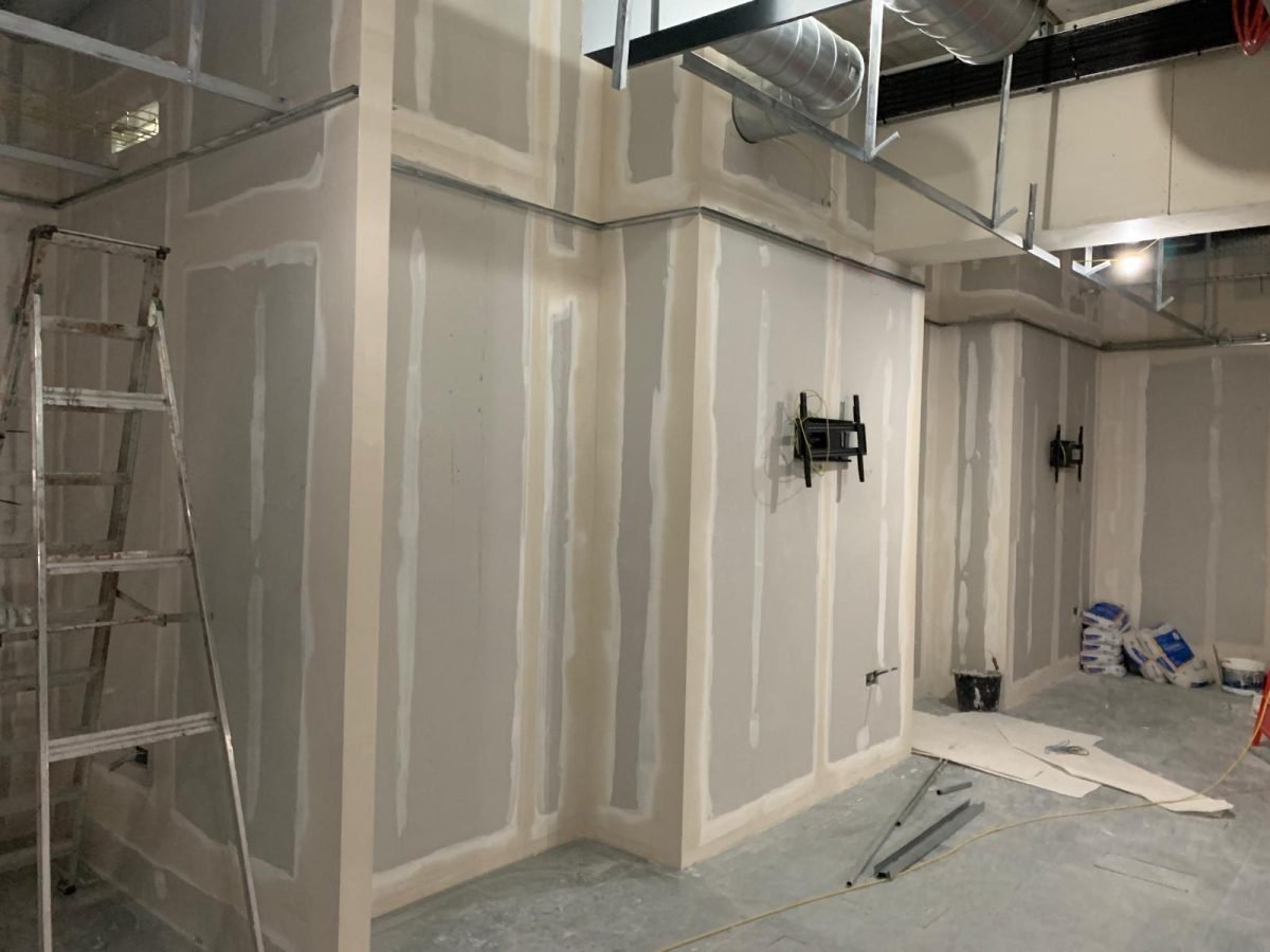 Fully Smoothed Ceiling – Front View